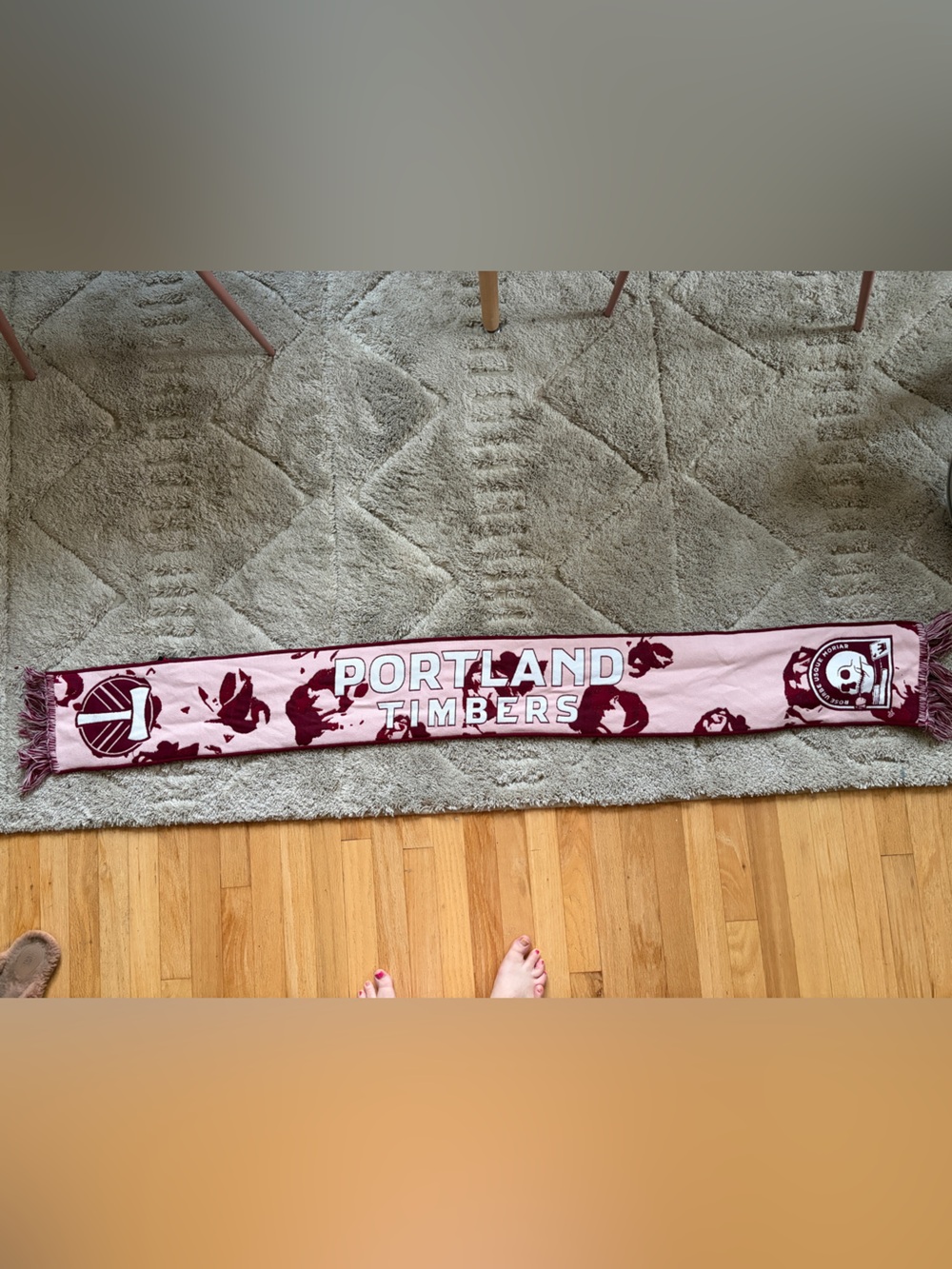 NWT! Portland Timbers Jersey Hook Reversible Scarf, Rose City ‘Til I Die! MLS - Picture 10 of 16